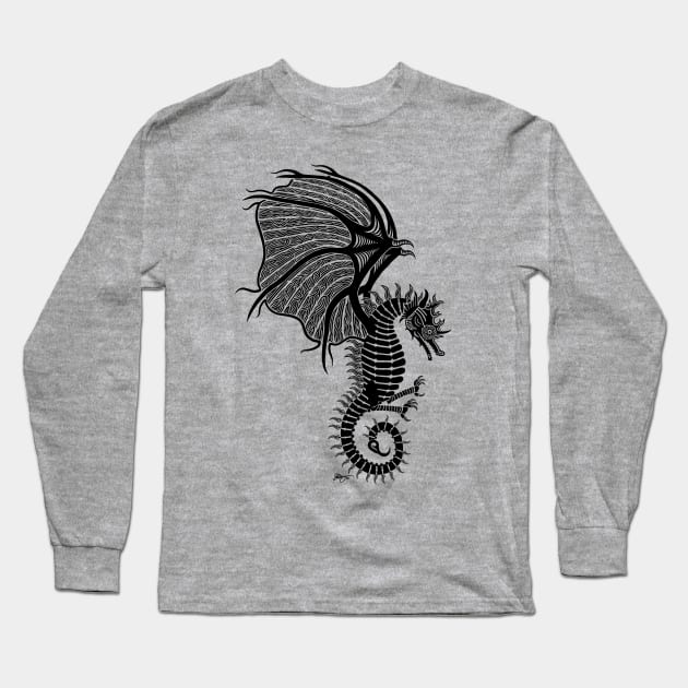 Sea Wyvern Long Sleeve T-Shirt by fakelarry